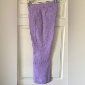 J.Crew Hayden Kickout Crop Pant in lavender lilac color linen blend size 4